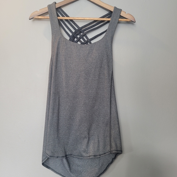 Lululemon Athletica Wild Tank W/Bra Heathered/Desert Snake Womens Size 4 - Picture 2 of 6